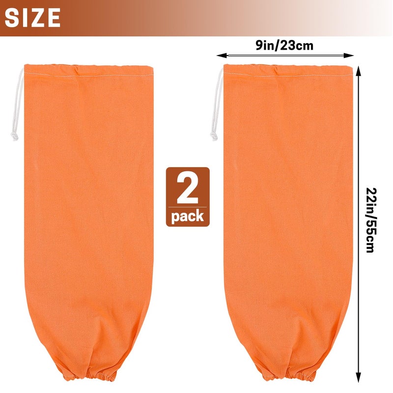 SWISSELITE 2Pcs Plastic Bag Holder, Reusable Plastic Bag Organizer Wall Mount, Large Grocery Bag Storage Dispenser, 22x9 IN - Image 2